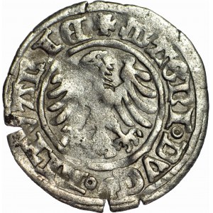 Alexander Jagelonský, litovský polpenny bez dátumu, Vilnius, gotika