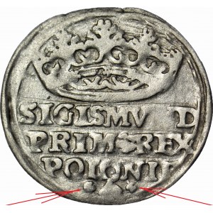 Sigismund I the Old, Penny 1529, Cracow, small rosettes, Romanes RRR