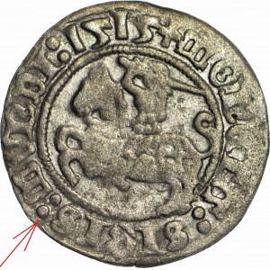 Sigismund I the Old, Half-penny 1515, Vilnius, SIGIS :MVNDI error