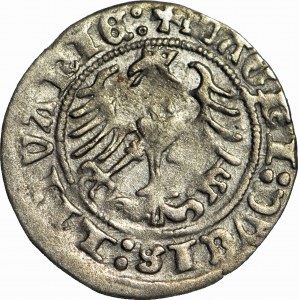 Sigismund I the Old, Half-penny 1515, Vilnius, SIGIS :MVNDI error
