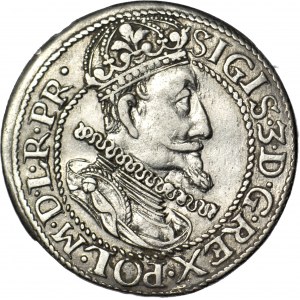 R-, Sigismund III Vasa, Ort 1614, Gdansk, rare and beautiful