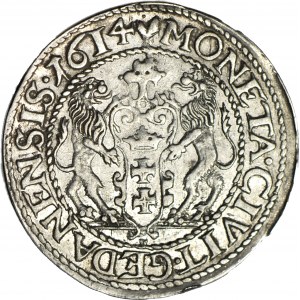 R-, Sigismund III Vasa, Ort 1614, Gdansk, rare and beautiful