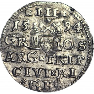 Sigismund III Vasa, Troika 1594, Riga, minted