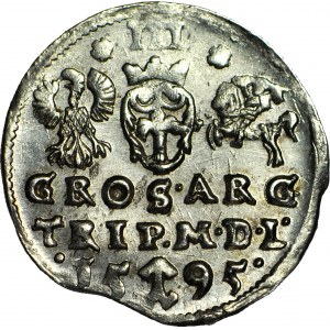 Sigismond III Vasa, Trojak 1595, Vilnius, frappé