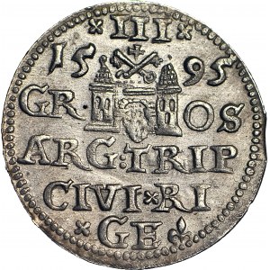 Sigismund III Vasa, Troika 1595, Riga, minted