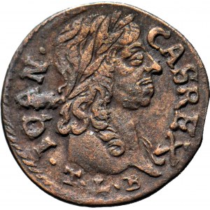 RR-, Jan Kazimierz, Szeląg koronny 1661, Ujazdów, POLNON/POLON, R3