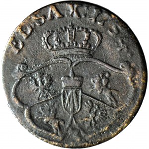 RR-, August III Sas, Pfennig 1754 - Nummer 3, anomal