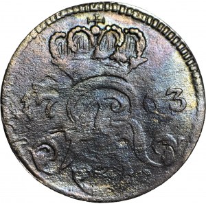 RR-, August III, Trojak Toruń 1763, TH-D-RUNENSIS Iger R4