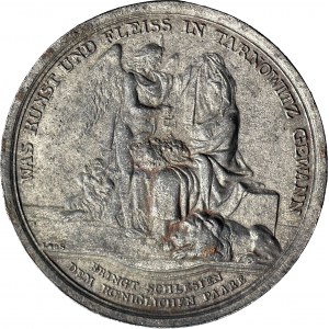 R-, Silesia, Prussia, Frederick William, Medal 1798, Visitation of the mine in Tarnowskie Góry, cast in iron from the Bialogon ironworks