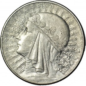 10 zloty 1932, Head, Warsaw