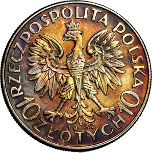 10 gold 1932, Head, London
