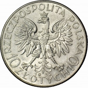 10 gold 1932, Head, Warsaw, beautiful