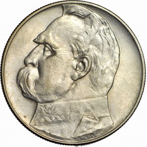 10 gold 1935, Pilsudski, minted