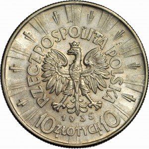10 gold 1935, Pilsudski, minted