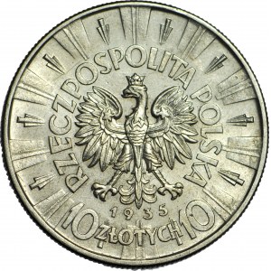 10 gold 1935, Pilsudski, beautiful