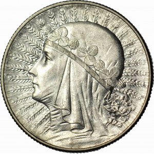 5 gold 1933, Head, minted