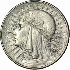 5 zlatých 1933, Hlava, krásná