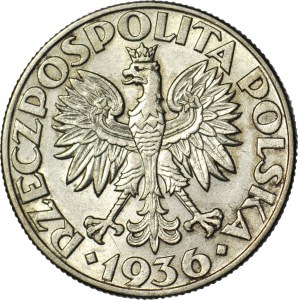 5 złotych 1936 Żaglowiec, piękny