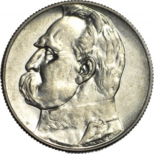5 gold 1938, Pilsudski, minted