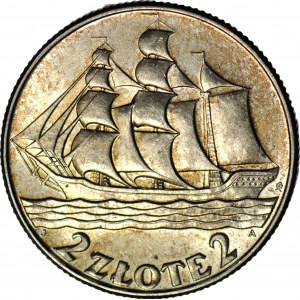 2 złote 1936, Żaglowiec, menniczy