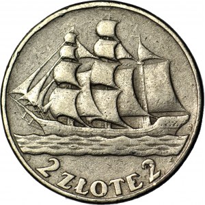 2 złote 1936, Żaglowiec, fałszerstwo