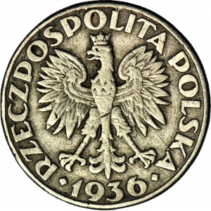 2 złote 1936, Żaglowiec, fałszerstwo