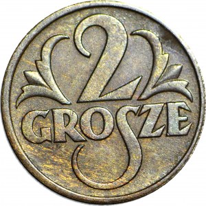 2 haléře 1937, cca mincovna