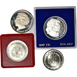 Set of 2 pcs SLR 100 zl PRL, silver, +2 pcs. MN