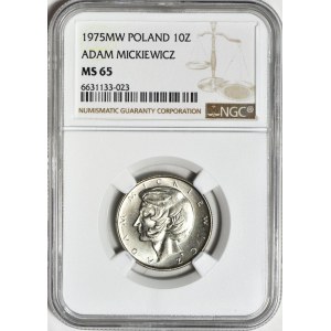 10 złotych 1975, Mickiewicz, menniczy