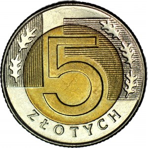 5 gold 1996, MW, Warsaw, mint.