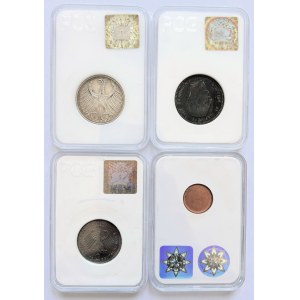 Germany, Greece Set of 4 coins, miscellaneous