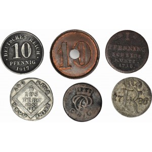 Germany, Set of 6 coins, miscellaneous