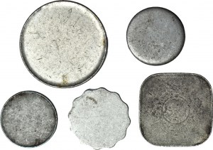 Clean discs - coin blanks, set of 5 pcs.