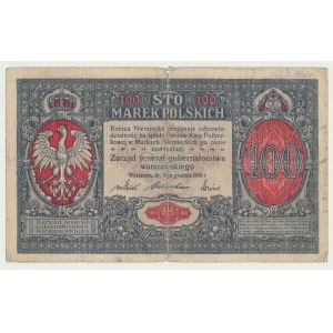 100 marks 1916 jeneral, ser. A, 6 digits