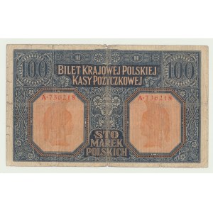 100 marks 1916 jeneral, ser. A, 6 digits