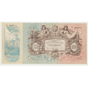 Lwów, Asygnata Kasowa na 100 koron 1915, ser. L.1