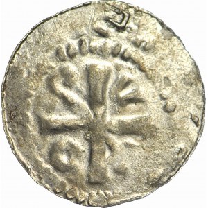 Otto a Adelaide 983-1002, denár so svätyňou, slovanská imitácia?