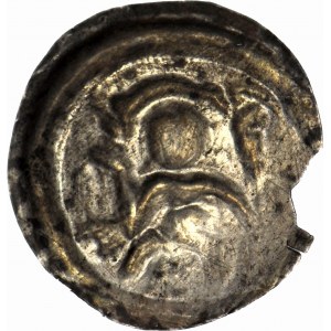 R-, Vierteljährliches Polen, Heinrich I. der Bärtige 1201-1238 oder Heinrich II. der Fromme 1238-1241, Ratajski brakteat, Zeichen, R3