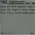RR-, Wladyslaw Warneńczyk 1442-1443 Polish-Lithuanian-Hungarian denarius