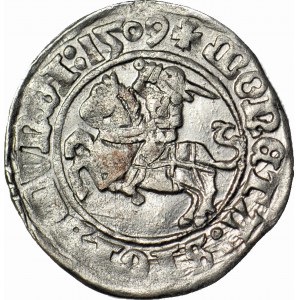 Sigismondo I il Vecchio, mezzo penny 1509, Vilnius, bellissima