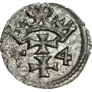 Sigismund II Augustus, Denar 1554, Danzig, R4