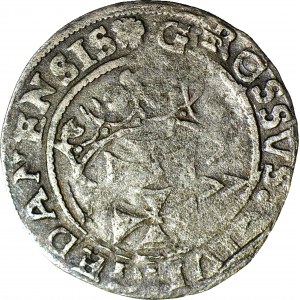RR-, Stefan Batory, Grosz 1577 z kawką na końcu legendy, Oblężenie Gdańska, R4