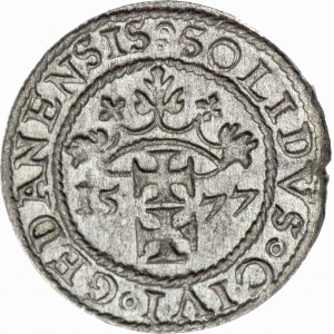 RR-, Stefan Batory, SZELĄG oblężniczy 1577, Goebel, Gdańsk, R3, menniczy