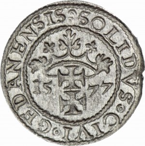 RR-, Stefan Batory, SZELĄG oblężniczy 1577, Goebel, Gdańsk, R3, menniczy