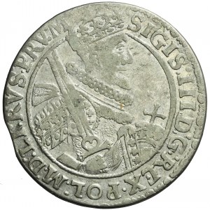 RR-, Sigismondo III Vasa, Ort Bydgoszcz 1621, labrys con fiori, molto rara