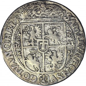 Zygmunt III Waza, Ort 1621, Bydgoszcz, kwiat róży, PRVM przebite z PRSM