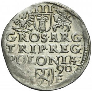 Sigismund III Vasa, Trojak 1590 IF, Poznań.