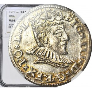 Sigismund III Vasa, Trojak Riga 1591, minted