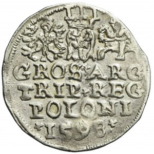 Sigismund III Vasa, Trojak 1598, Lublin, rarer