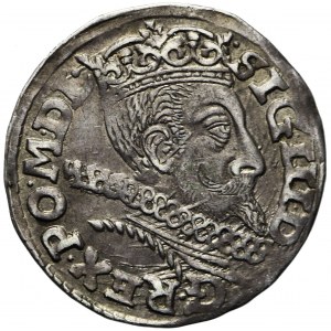Sigismund III Vasa, Trojak Poznań 1601, ohne Buchstabe P, seltener